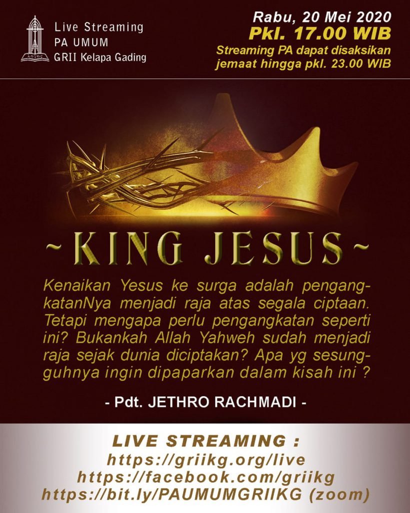 PA UMUM GRII KG LIVE STREAMING Gereja Reformed Injili Indonesia Kelapa Gading